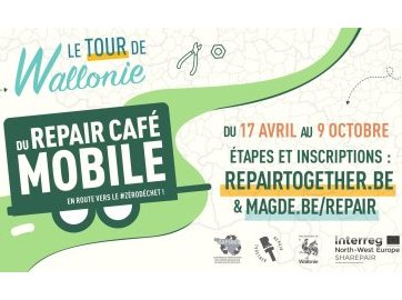 Le tour du Repair Café Mobile en Wallonie