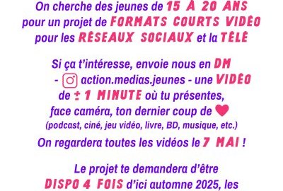 Action Médias Jeunes lance un casting pour un (…)